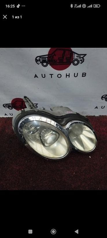Передняя правая фара Honda 2002 г., Б/у, Оригинал, Япония