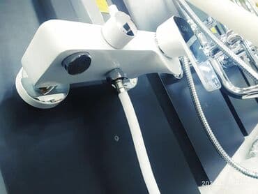 купить смеситель душевой кабины: Душевная стойка цвет белый-никель №4337А63М наш адрес АЮ GRANDул — 3