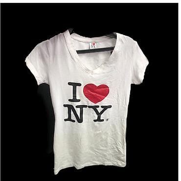 Футболка с принтом “I ❤️ NY” - Классический белый цвет - Глубокий