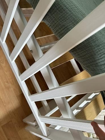 Балдар эмереги: Балдар үчүн кошумча коюлган керебет, Дөңгөлөксүз, түсү - Ак — 9