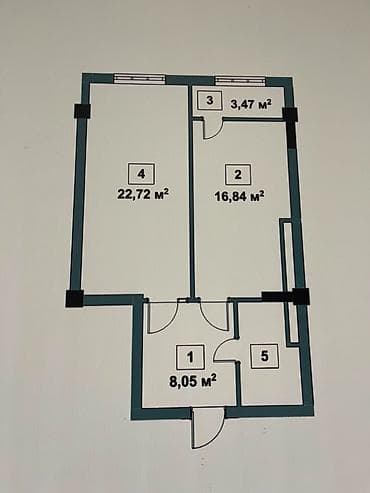 55: 1 комната, 55 м², Элитка, 8 этаж, Готовая ПСО (под самоотделку) — 3