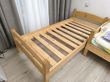 sofa bed: Односпальная кровать-основание из массива сосны, класс А. - — 1