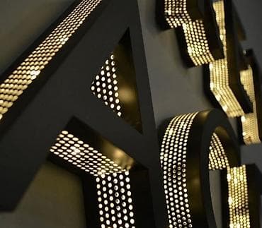 Изготовление рекламных конструкций: | Объемные буквы, | Разработка дизайна — 1