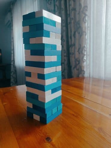 лото бишкек: Продаётся настольная игра для детей и взрослых Дженга ручной работы — 1