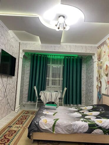 сдаю квартиру на длительный срок в районе кызыл аскерь: 1 бөлмө, Душ кабинасы, Жаздык, жууркан-төшөк каптары, Алдын ала ээлөө — 1