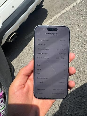 a 12: IPhone 16 Pro, Б/у, 256 ГБ, Серебристый, 86 % — 5