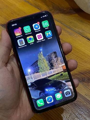 IPhone Xr, Колдонулган, 64 ГБ, Кызыл, 100 % — 1
