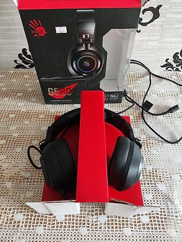 logitech g435: Проводные гарнитуры, Bloody, Б/у, цвет - Черный — 2