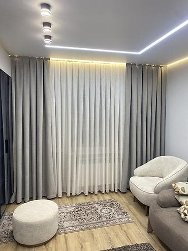 bugatti chiron: Комплект штор, Полиэстер, С тюлем в комплекте, Изготовление на заказ, Для спальни — 1