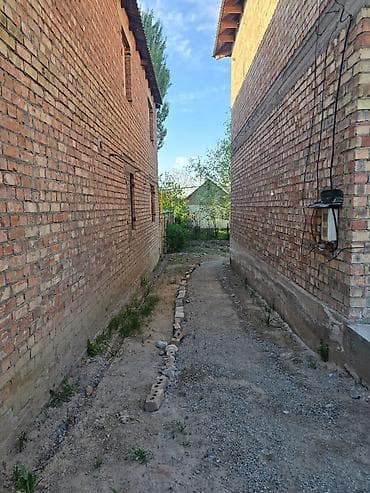 панораме: Двухэтажный кирпичный дом с участком и капитальным ограждением — 5