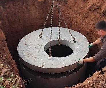 Монтаж и обустройство септиков/колодцев под ключ Капаем ямы траншею at lalafo.kg Монтаж и обустройство септиков/колодцев под ключ Капаем ямы траншею