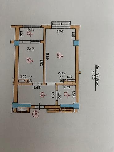 Квартиры: 1 комната, 37 м², Тунгуч мкр Элитка, 3 этаж, Свежий ремонт — 8