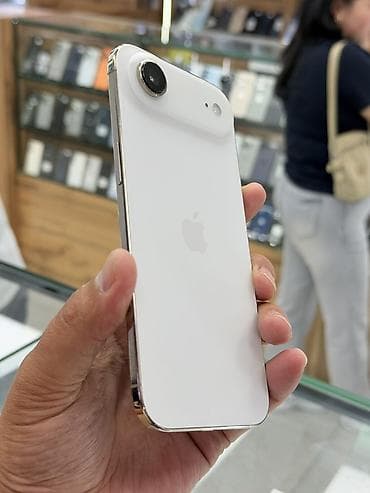 iphone osh: IPhone Air, Б/у, 512 ГБ, Белый, Коробка, 97 % — 5