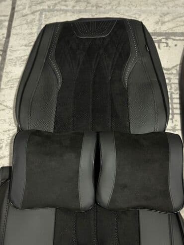 Салон үчүн аксессуарлар: Чехолдор Эко булгаары, Жаздыгы бар, түсү - Кара, Жаңы — 2