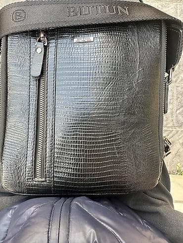 Сумкалар: Классикалык сумка, Butun, Материалы: Нукура булгаары, Сыдырмалуу, Эркектердики — 2