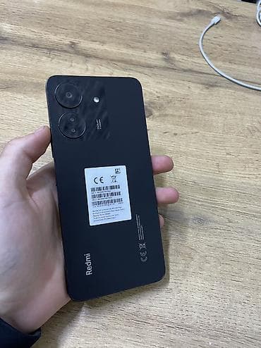 телефон redmi 13c: Redmi, Redmi 13C, Колдонулган, 256 ГБ, түсү - Кара, 2 SIM — 1