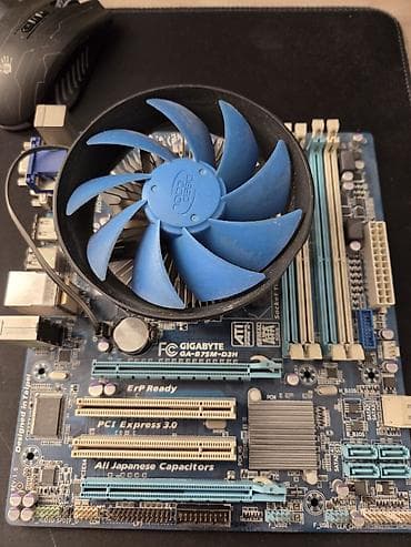 celeron n4500: Материнская плата для ПК, Б/у, Gigabyte, LGA1155, Micro-ATX — 2