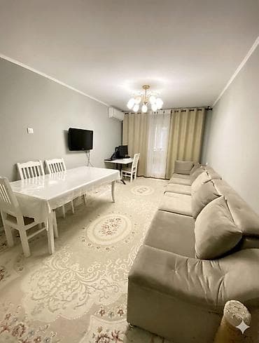 3 комнатная квартира токмок: 3 комнаты, 58 м², 104 серия, 1 этаж, Косметический ремонт — 3