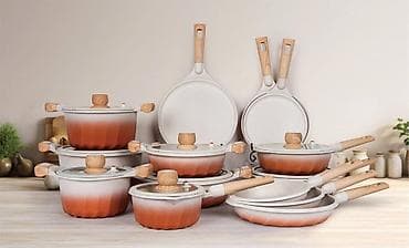 силиконовый набор для кухни: Набор кухонной посуды, серия с градиентным покрытием (оранжевый — 1