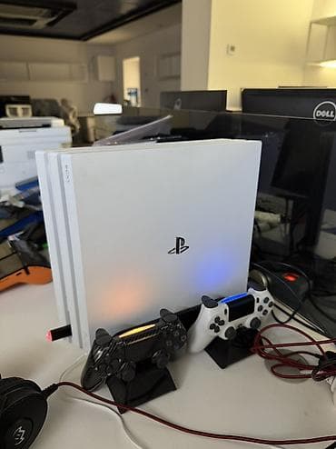 ps3 ps4: Продаю прошитую PS4 Pro 1TB White (3-я ревизия) + Комплект Цена: 26 — 1