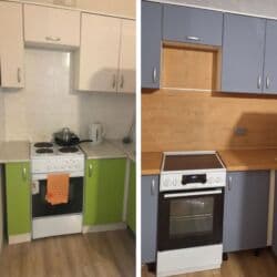 реставрация кухонной мебели на дому: Оклейка мебели, кухонь и фасадов под ключ • Премиальные и — 1