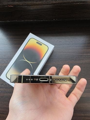 ipad mini 2: IPhone 14 Pro, Б/у, 256 ГБ, Matte Gold, Коробка, 83 % — 3