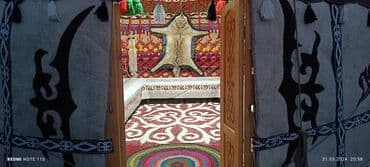 стар: Аренда юрты, Каркас Деревянный, 85 баш, С полом, Самовар, Стол — 8