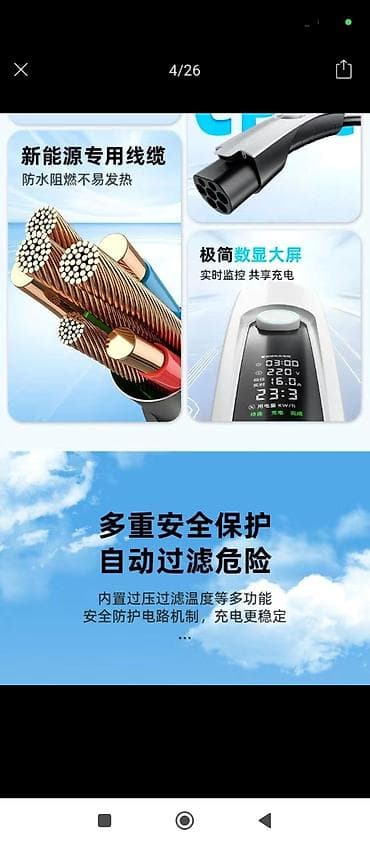 mini refrigerator: Портативное зарядное устройство для электромобилей (EVSE), 220 В — 6