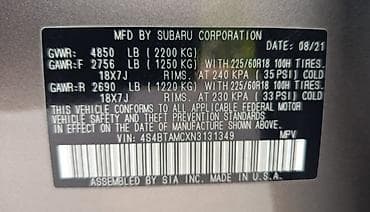 кудайберген авто запчас: Subaru Outback: 2021 г., 2.5 л, Вариатор, Бензин, Универсал — 8