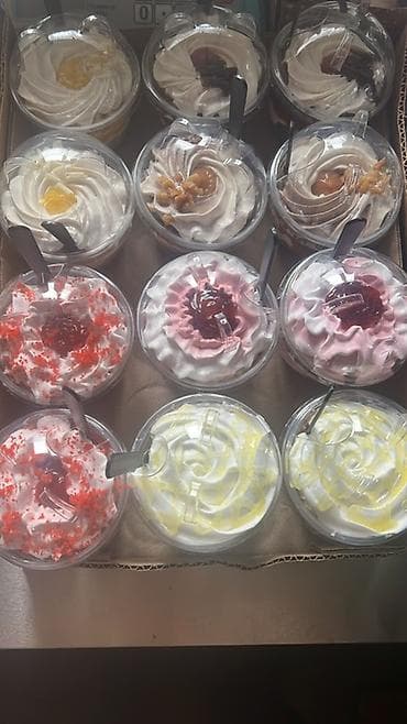 птица домашняя: Десерты в стаканчиках - «Вишня–шоколад»: слоёный десерт в прозрачном — 10