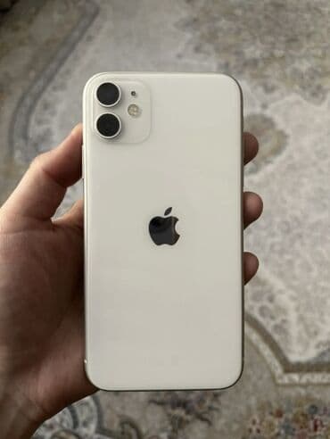 redmi 9 note: IPhone 11, Б/у, 64 ГБ, Белый, 73 % — 1