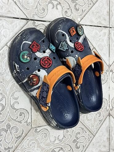 трекинговые обувь: Сабо, 41, 41.5, 42, Sketchers, Б/у, цвет - Синий — 1