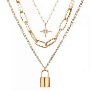 диадема ободок: Ожерелье, цепочка О “Golden Lock” — стиль в каждой детали ✨ — 2