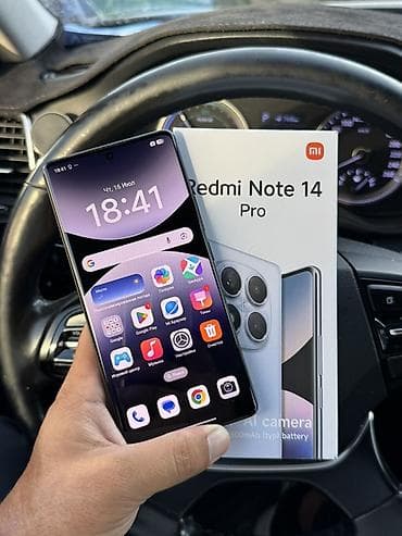 Redmi, Redmi Note 14 Pro, Б/у, 256 ГБ, цвет - Черный, 2 SIM