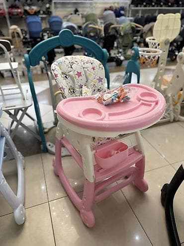 развивающий коврик с бортиком: Стульчик для кормления, Другой бренд, Пластик, Другой вид, цвет - Голубой — 3
