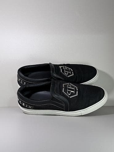 слипоны hm: Мужские слипоны Philipp Plein - Модель: слипоны без шнурков - Цвет — 3