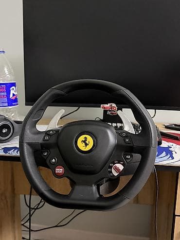 Техника жана электроника: Игровой руль с педалями Thrustmaster Ferrari на 458 Spider (реплика — 1