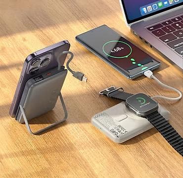 charge: Новый Hoco Q43 — магнитный беспроводной power bank 3‑в‑1, 10000 мА·ч — 2