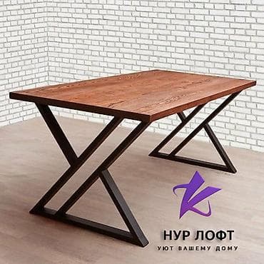 Ашкана үчүн үстөл, Жаңы, Тик бурчтуу, Бүктөлбөгөн