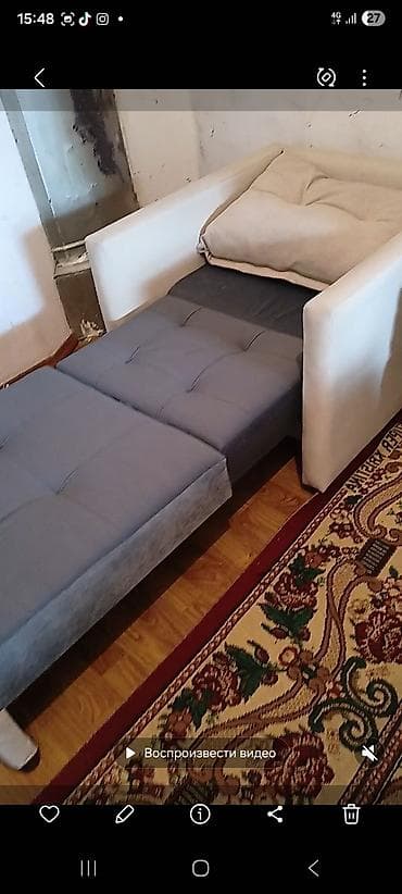 secret lab: Кресло-кровать, Новый, Односпальный, цвет - Бежевый — 4