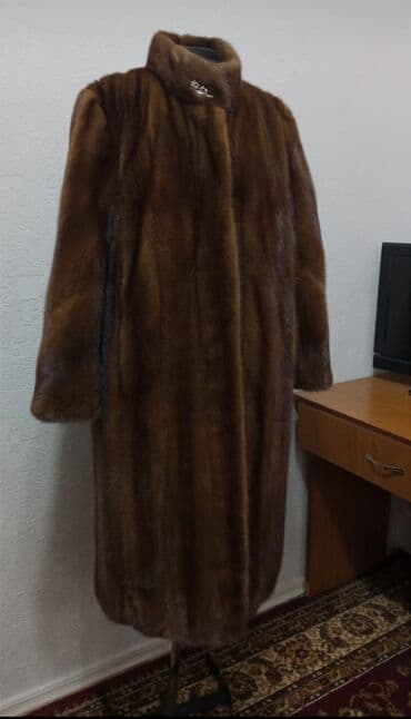 Шуба, Норка, Длинная модель, Финляндия, 5XL