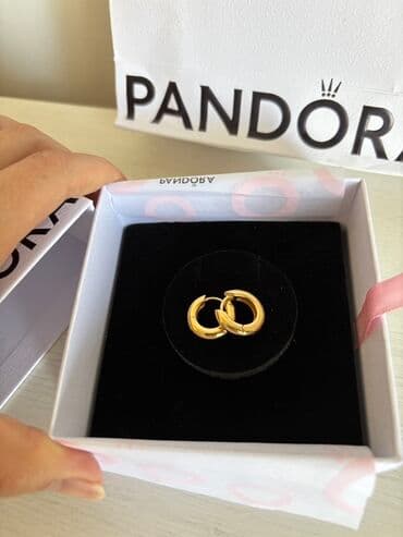 набор пандора: Серьги-кольца Pandora. Серьги-кольца «Вечная классика». Оригинальные — 1