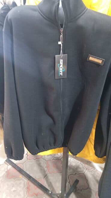 мужские спортивные одежды: Мужской спортивный костюм из плотного трикотажа - Комплект: толстовка — 2