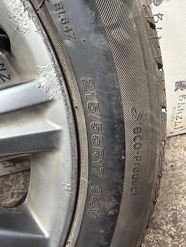 rays volk: Колеса в сборе 215 / 55 / R 17, Лето, Б/у, 1 шт, Легковые, Литые, отверстий - 5 — 7