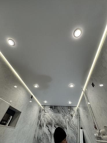 Кровля крыши: Натяжной потолок Глянцевое, Матовое, 3D потолки Гарантия, Бесплатная консультация, Бесплатный замер — 4