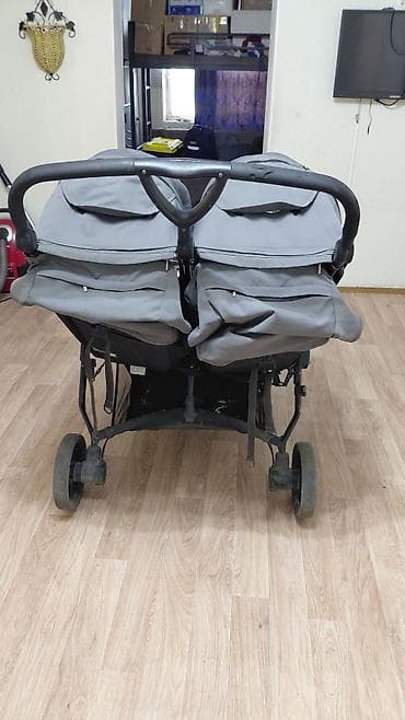 каляска двойная: Детская коляска для двоих Britax B-Agile Double, цвет серый. Основные — 4
