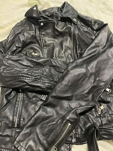 Мужская обувь: Кожаная куртка, Косуха, Экокожа, С капюшоном, Все размеры — 2