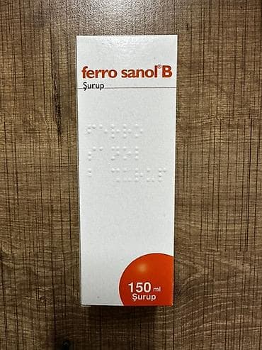 Ferro Sanol B Şurup — железосодержащий сироп, 150 мл. Особенности: -