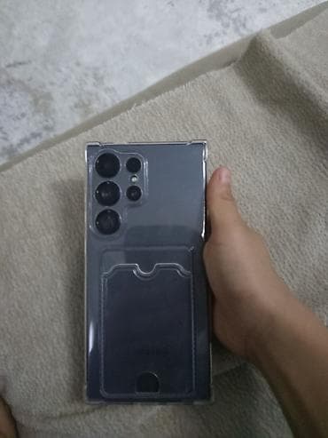 Samsung Galaxy S24 Ultra, Б/у, 256 ГБ, цвет - Серебристый