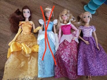 Лана: Куклы, оригинал от Маттел,Дисней,Штеффи и т.д. Слегка помялись наряды